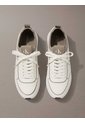 Tenis Beige Retro Runner De Cuero Calvin Klein de Calvin Klein