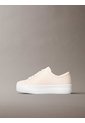 Tenis Beige De Plataforma Con Estampado De Monograma Calvin Klein de Calvin Klein
