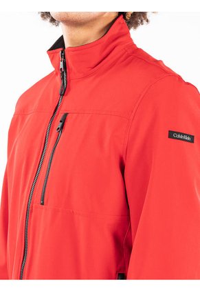Chaqueta Manga Larga Con Cierre Hombre Rojo Calvin Klein