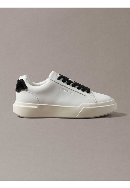 Tenis Blanco Chunky Cupsole Con Cordones Calvin Klein