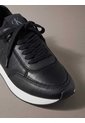 Tenis Negro Retro Runner De Cuero Calvin Klein de Calvin Klein