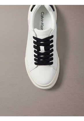 Tenis Blanco Chunky Cupsole Con Cordones Calvin Klein