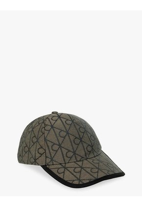 Gorra Beige En Jacquard De Emblema Calvin Klein