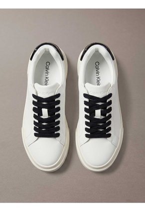 Tenis Blanco Chunky Cupsole Con Cordones Calvin Klein