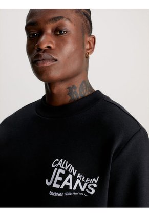 Saco Con Logo Hombre Negro Calvin Klein