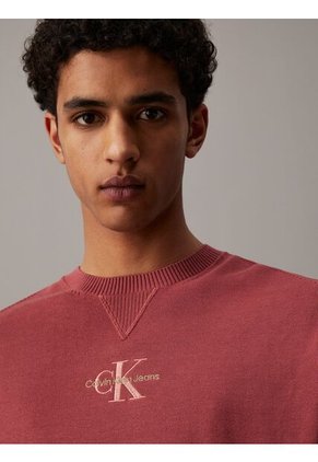 Saco Rojo Tejido Con Monograma Calvin Klein