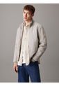 Chaqueta Gris De Nailon Acolchado Con Cremallera Calvin Klein de Calvin Klein