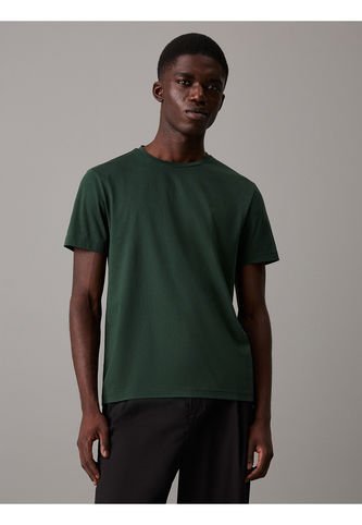 Camiseta Verde De Algodón Con Parche De Goma Calvin Klein Calvin Klein