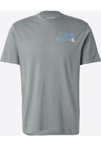 Camiseta Verde Con Diseño Apilado Calvin Klein Calvin Klein
