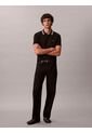 Polo Negro De Piqué Con Ribetes En Contraste Calvin Klein de Calvin Klein