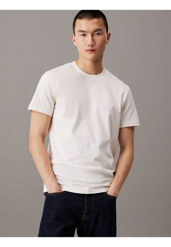 Camiseta Blanca De Punto Pesado Calvin Klein Calvin Klein