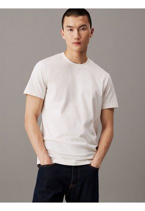 Camiseta Blanca De Punto Pesado Calvin Klein