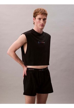 Pantalonetas Negro De Estar Por Casa - Pride Calvin Klein