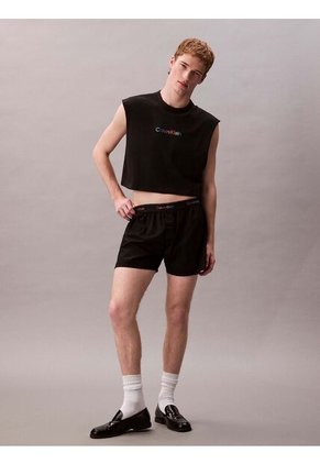 Pantalonetas Negro De Estar Por Casa - Pride Calvin Klein