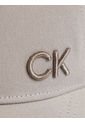 Gorra Gris Con Monograma Bordado Calvin Klein de Calvin Klein