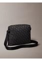 Bolso Negro Cruzado Con Estampado De Monograma Calvin Klein de Calvin Klein