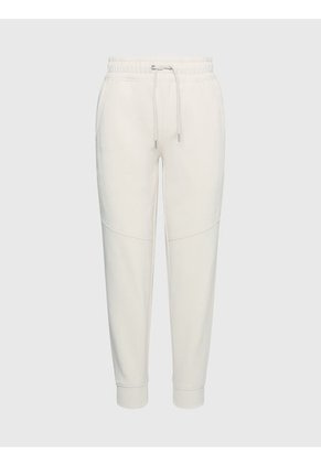 Pantalón De Chándal Holgado Con Logo Tape Mujer Beige Calvin Klein