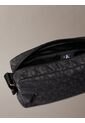Bolso Negro Cruzado Con Estampado De Monograma Calvin Klein de Calvin Klein