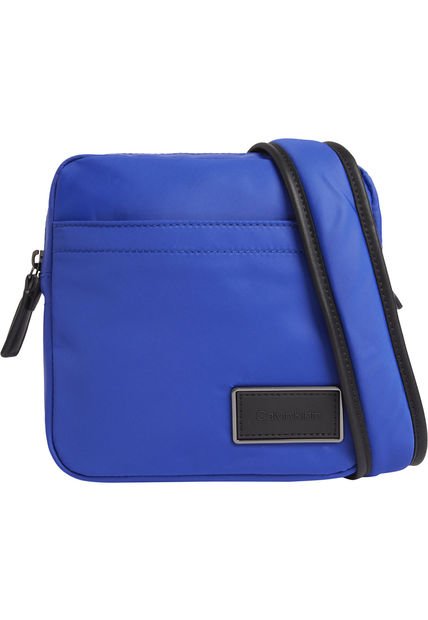 Bolso De Mano Con Parche Del Logo Hombre Azul