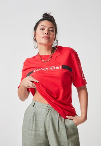 Camiseta Calvin Klein Rojo Calvin Klein