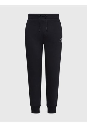 Jogger Negro De Chándal Con Monograma Calvin Klein