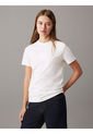 Camiseta Blanca Con Monograma E Insignia Calvin Klein de Calvin Klein