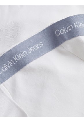 Polo Slim Con Cinta Con El Logo Blanco Calvin Klein