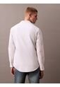 Camisa Blanca Oxford Clásica De Manga Larga Calvin Klein de Calvin Klein