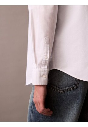 Camisa Blanca Oxford Clásica De Manga Larga Calvin Klein