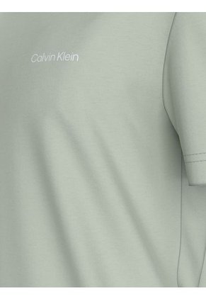 Camiseta Verde Con Micro Logo Calvin Klein
