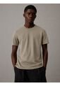 Camiseta Beige De Algodón Con Parche De Goma Calvin Klein de Calvin Klein