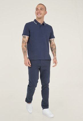 Polo Azul Navy-Blanco Calvin Klein