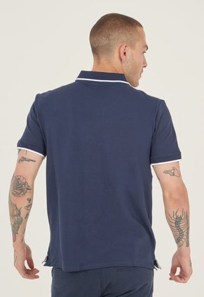 Polo Azul Navy-Blanco Calvin Klein