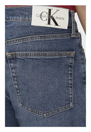 Bermudas Azul Slim Fit Denim Para Hombre Calvin Klein