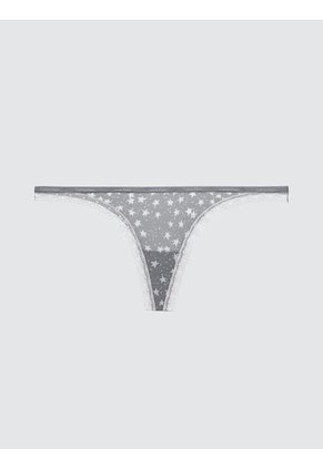 Panties Tanga Bottoms Up Gris Calvin Klein