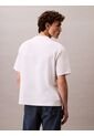 Camiseta Blanca Holgada Con Logo Gráfico Con Letras Calvin Klein de Calvin Klein