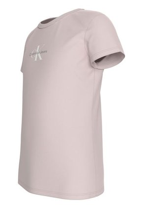 Camiseta Rosada Slim Con Monograma Para Niña Calvin Klein