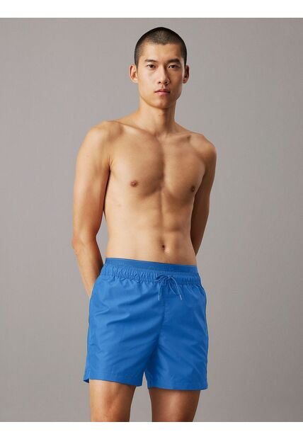 Traje Azul De Baño Corto Con Cinturilla Doble - CK Meta Legacy Calvin Klein