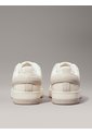Tenis Blanco Basket De Cuero Con Detalles De Gamuza Calvin Klein de Calvin Klein