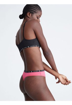 Pantie Rosada Tipo Tanga Con Logo Para Mujer Calvin Klein