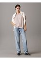 Camiseta Beige Holgada Con Monograma Calvin Klein de Calvin Klein
