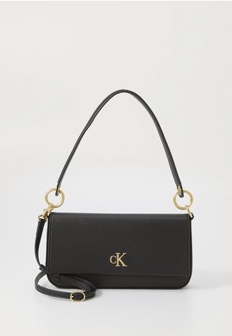 Bolso Negro De Hombro Minimal Monograma Calvin Klein Calvin Klein