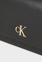 Bolso Negro De Hombro Minimal Monograma Calvin Klein de Calvin Klein