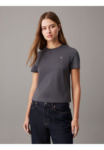 Camiseta Negra Relaxed Con Estampado En La Espalda Calvin Klein Calvin Klein