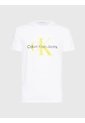 Camiseta Slim Con Monograma Hombre Blanco Calvin Klein de Calvin Klein