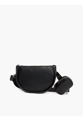 Cangurera Redonda Con Bolsillo Mujer Negro Calvin Klein