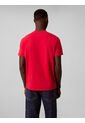 Camiseta Roja Con Micro Monograma Bordado Calvin Klein de Calvin Klein
