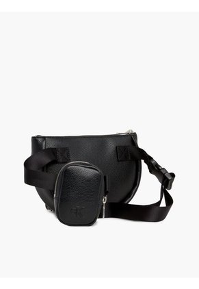 Cangurera Redonda Con Bolsillo Mujer Negro Calvin Klein