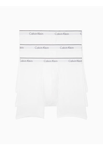 Pack De 3 Boxer Blanco Brief En Microfibra Calvin Klein