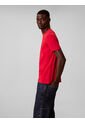 Camiseta Roja Con Micro Monograma Bordado Calvin Klein de Calvin Klein